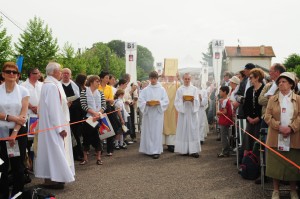 Prsentation de l'vangliaire par le diacre, Jean-Marie Moesch.